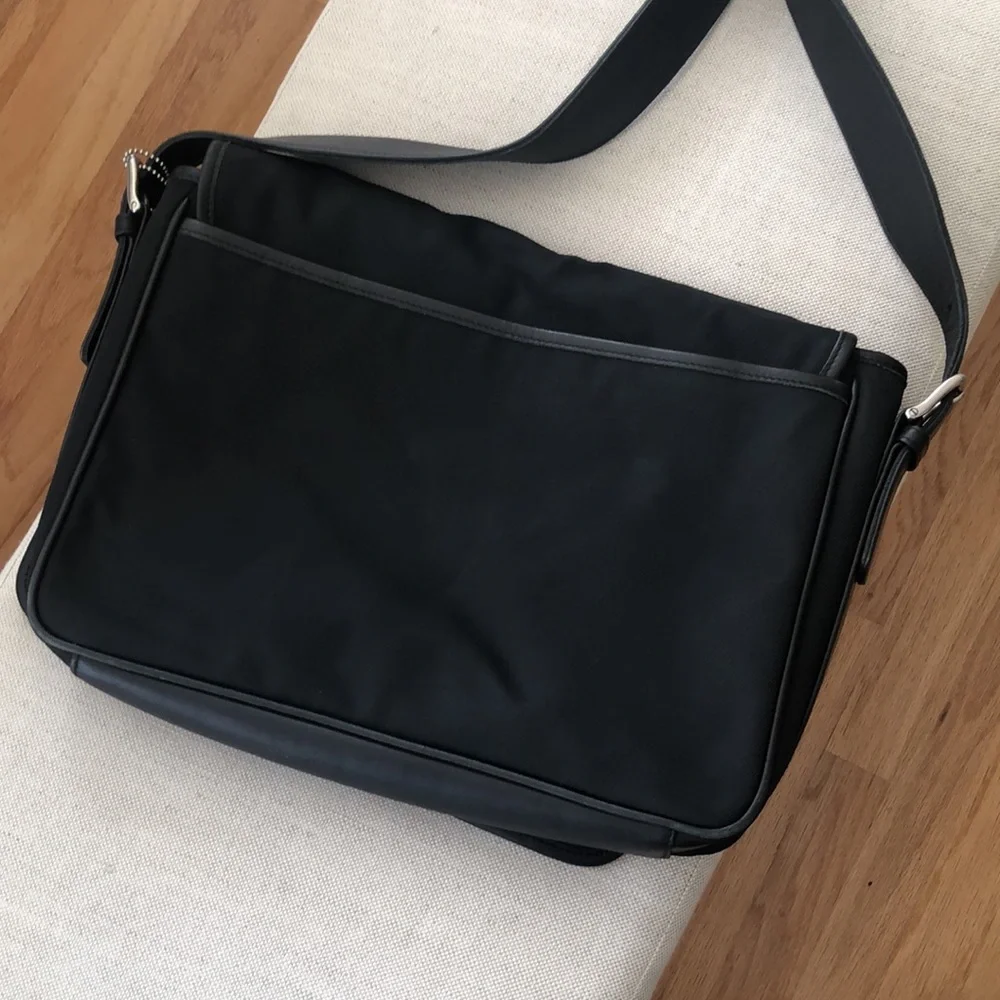 Coach 5118 Messenger Laptop Bag Black